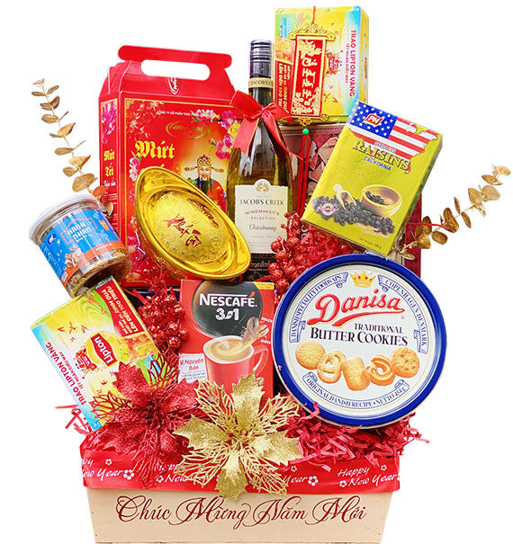 Royal Blooming Lunar New Year Basket Vietnam