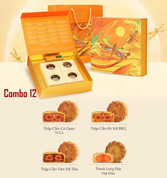 Savouré Mooncake Vietnam Combo 12