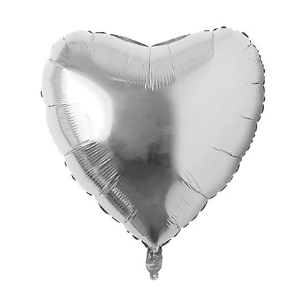 Pack Of 12 Heart Shaped Foil Air-filled Balloons [HCM ONLY]