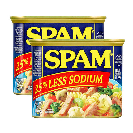 SPAM 25% LESS SODIUM Canned Meat pack of 2 gifts Vietnam