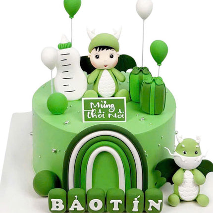 Special Green Dragon Cake Vietnam