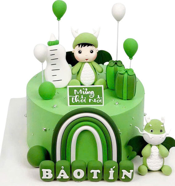 Special Green Dragon Cake Vietnam