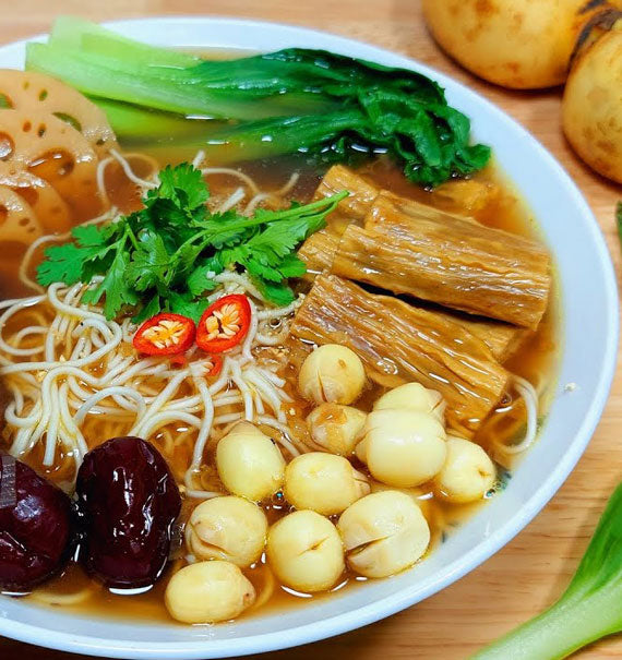 Stewed Noodles Soup With Vegetable Food Vietnam