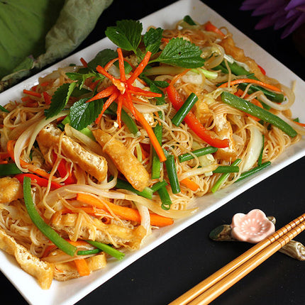 Stir Fried Rice Noodles With Vegetables Food Vietnam