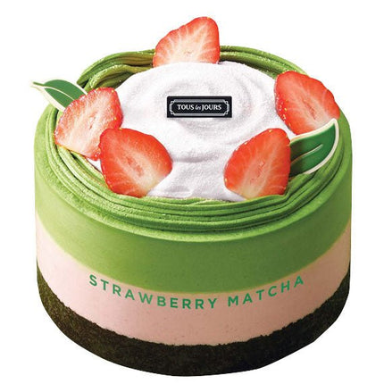 Strawberry and Matcha Mousse Tous Les Jours Vietnam
