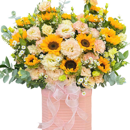 Teacher’s Day Yellow Flower Basket Vietnam