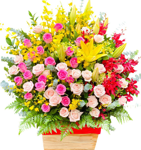 Tet Fortune Flower Basket Vietnam