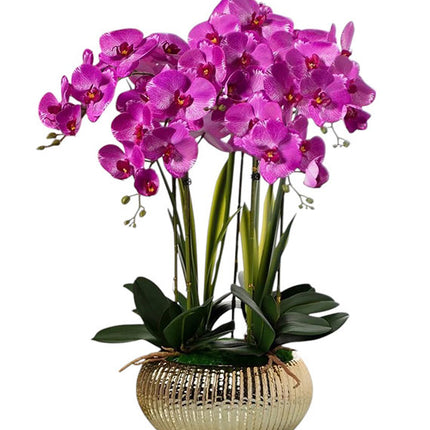 Tet Pink Artificial Potted Orchid Vietnam