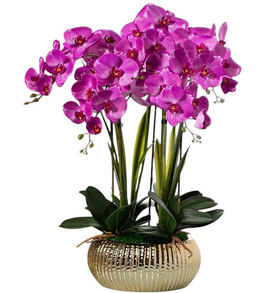 Tet Pink Artificial Potted Orchid Vietnam