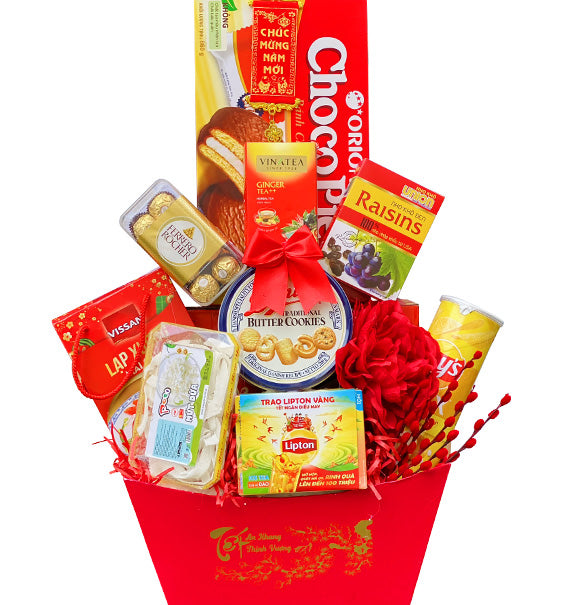 Tet Prosperous Path Hamper Basket Vietnam