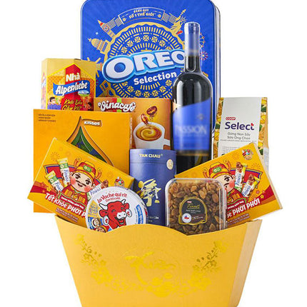 Tet Spring Fortune Deluxe Basket Vietnam