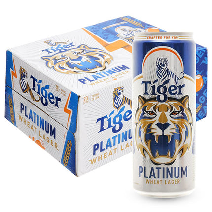 Tiger Platinum Wheat Lager Beer Tet Drink Vietnam