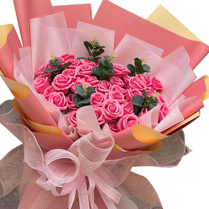 Timeless Valentine's Waxed Rose Bouquet Vietnam