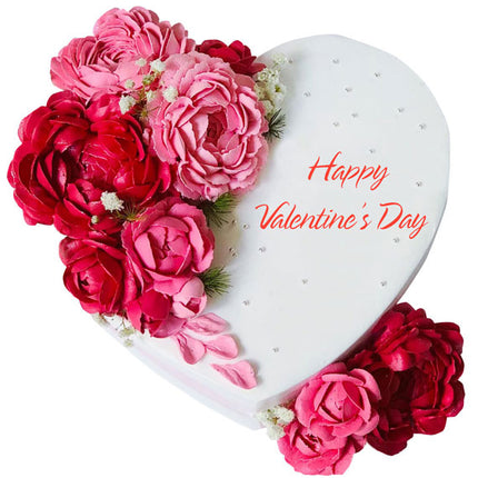 Valentine's Blooming Heart Cake Vietnam