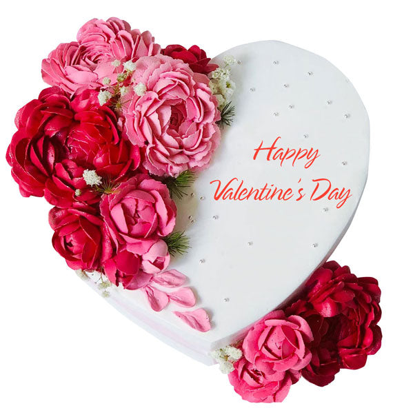Valentine's Blooming Heart Cake Vietnam