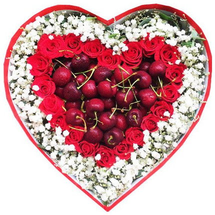 Valentine's Cherry & Roses Box Vietnam