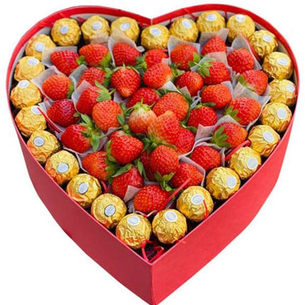 Valentine's Chocolate & Strawberry Box Vietnam