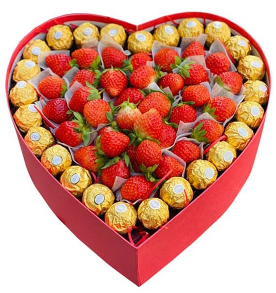 Valentine's Chocolate & Strawberry Box Vietnam
