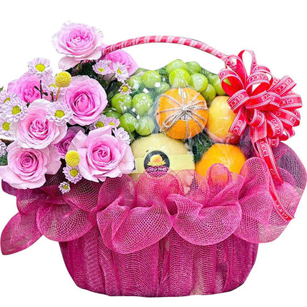 Valentine's Fruit & Flower Basket Vietnam