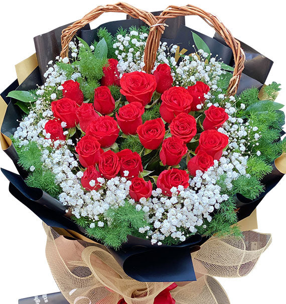 Valentine's Heart Rose Bouquet Vietnam