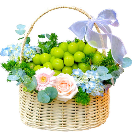 Valentine's Peony Grape Basket Vietnam