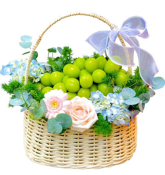 Valentine's Peony Grape Basket Vietnam