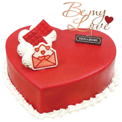 Valentine's Tous Les Jours Red Heart Cake Vietnam