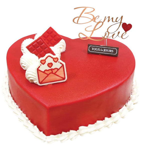 Valentine's Tous Les Jours Red Heart Cake Vietnam