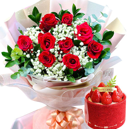 Vietnamese Women’s Day Combo Flowers &amp; Cake