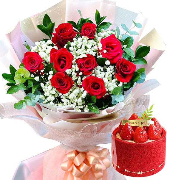 Vietnamese Women’s Day Combo Flowers &amp; Cake