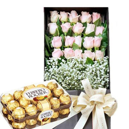 Vietnamese Women’s Day Flowers Box &amp; Chocolate