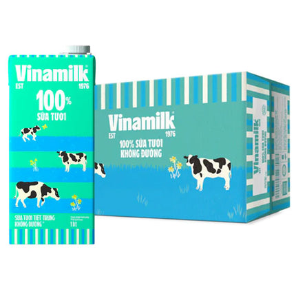 Vinamilk 100% Fresh Milk Non-Sweetened
