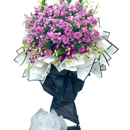 Violet Remembrance Standing Spray Vietnam