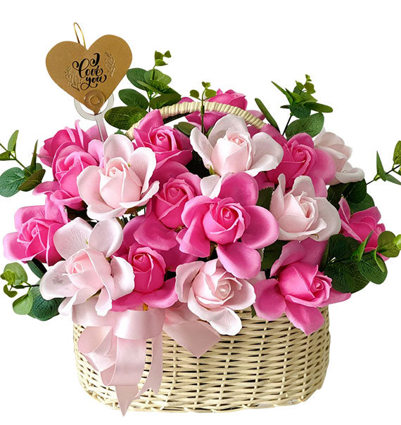 Waxed Rose Basket For Women’s Day Vietnam
