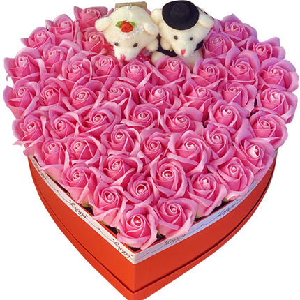 Waxed Roses Heart Box For Valentine Vietnam