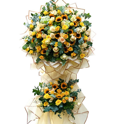 Wealth Congratulatory Flower Stand