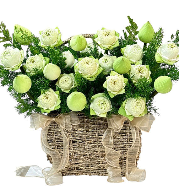 White Lotus Basket Vietnam