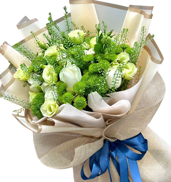 White Rose Bouquet For Father's Day Vietnam