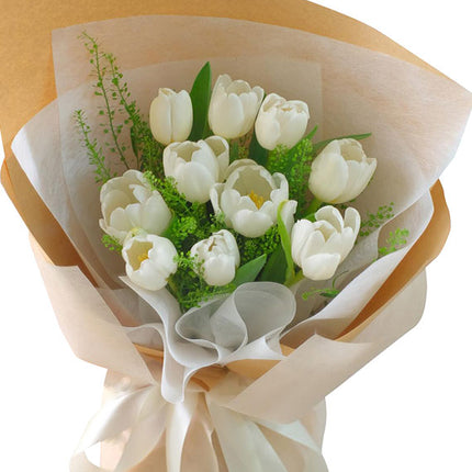 White Tulip Bouquet Vietnam