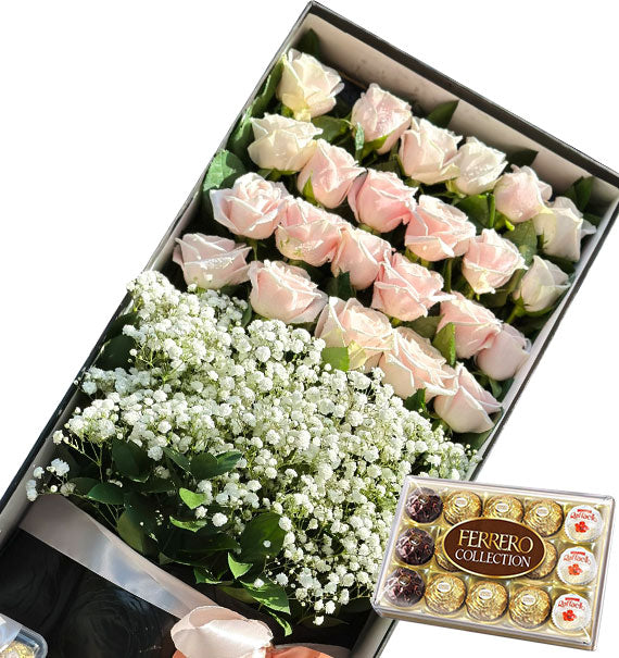 Women’s Day Bloom & Chocolate Gifts Box Vietnam