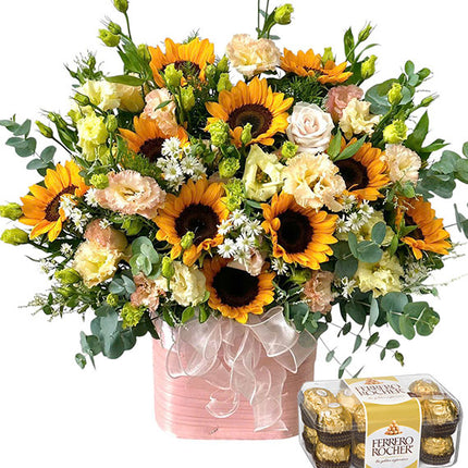 Women’s Day Elegant Blooms & Chocolate Gifts Vietnam