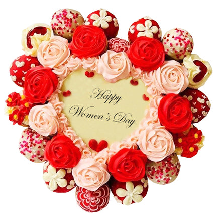 Women's Day Lady In Red Cake Vietnam