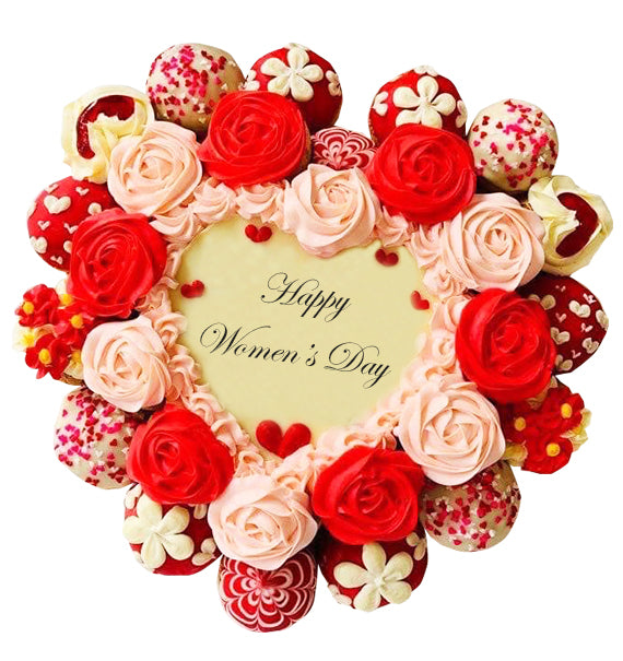 Women's Day Lady In Red Cake Vietnam