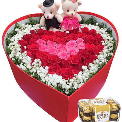 Women’s Day Rose Box & Chocolate Gifts Vietnam