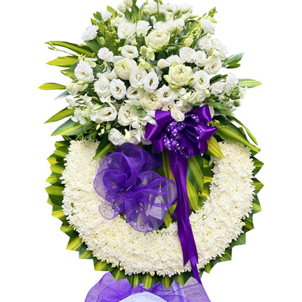 Wreath Arrangement Of White Flowers Vietnam