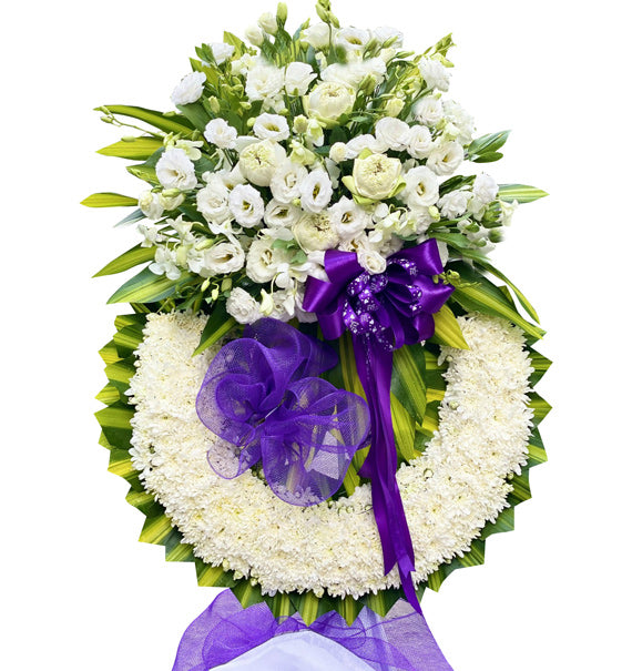 Wreath Arrangement Of White Flowers Vietnam