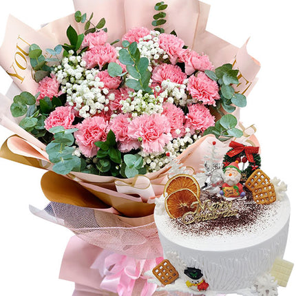 Xmas Flower & Cake Combo Vietnam