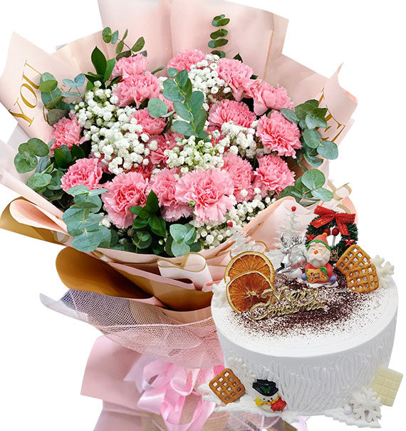 Xmas Flower & Cake Combo Vietnam