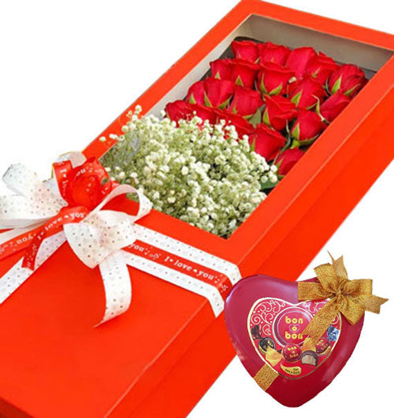Xmas Flower Box & Chocolate Vietnam