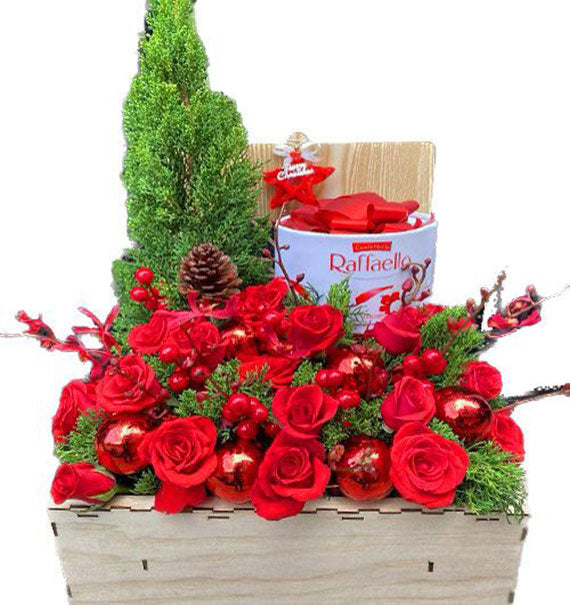 Xmas Flower With Chocolate Vietnam